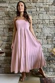 Songbird Bandeau Skirt Dress Ballet Blush